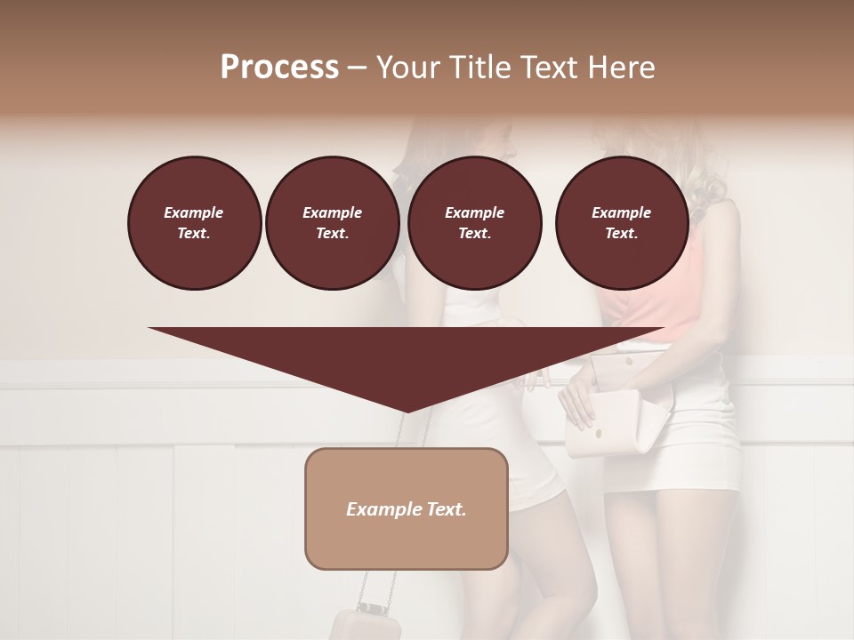 Laughing Alluring Girlfriends With Y Legs PowerPoint Template