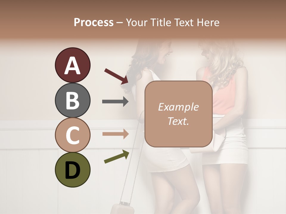 Laughing Alluring Girlfriends With Y Legs PowerPoint Template