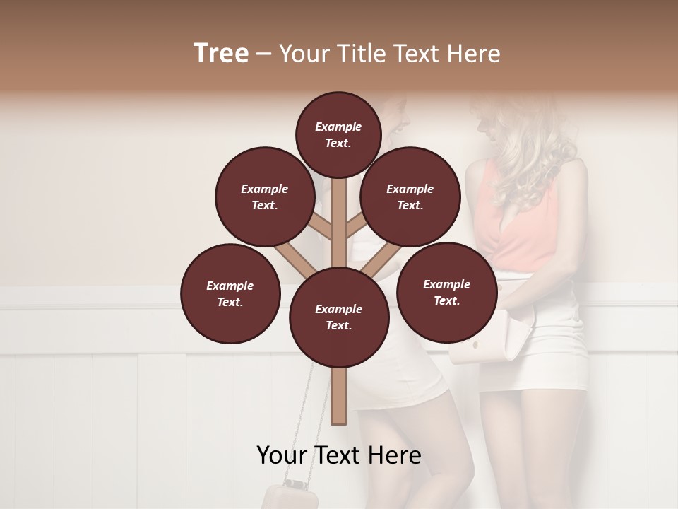 Laughing Alluring Girlfriends With Y Legs PowerPoint Template