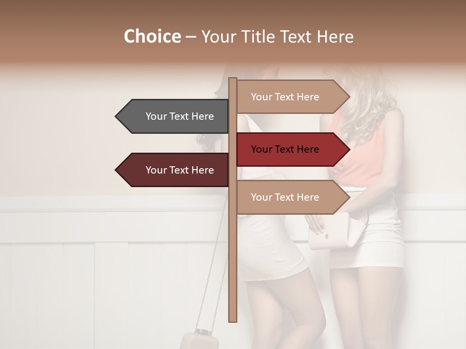 Laughing Alluring Girlfriends With Y Legs PowerPoint Template