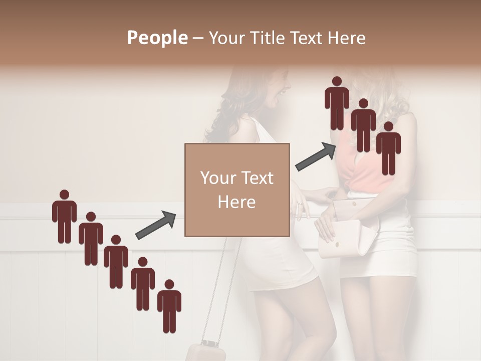 Laughing Alluring Girlfriends With Y Legs PowerPoint Template