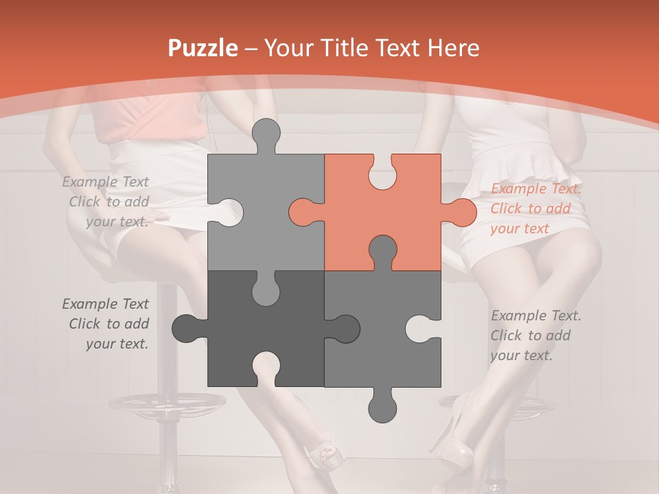 Two Young Ladies Doing Make Up PowerPoint Template