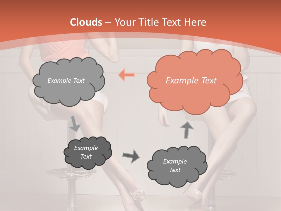 Two Young Ladies Doing Make Up PowerPoint Template