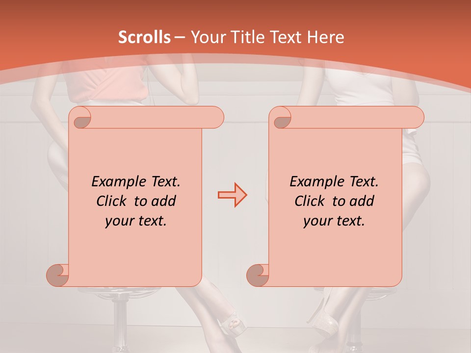 Two Young Ladies Doing Make Up PowerPoint Template