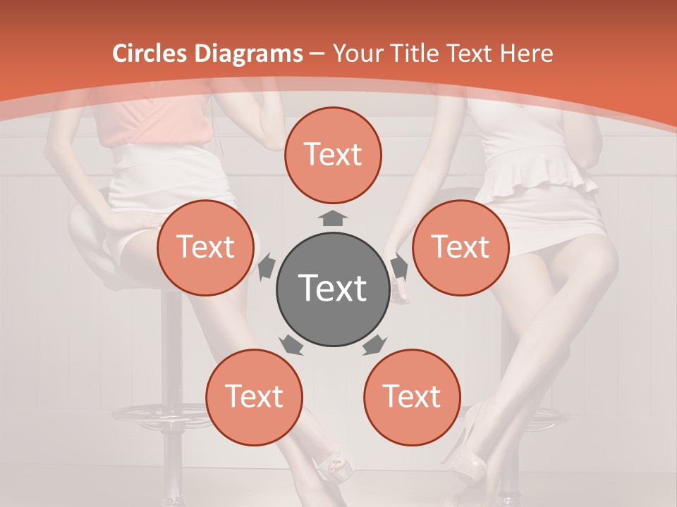 Two Young Ladies Doing Make Up PowerPoint Template