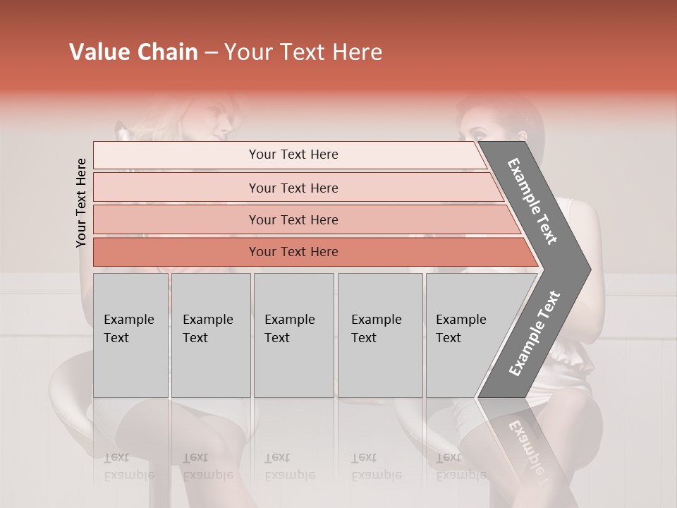 Two Distinguished Girlfriends During Preparing To The Party PowerPoint Template