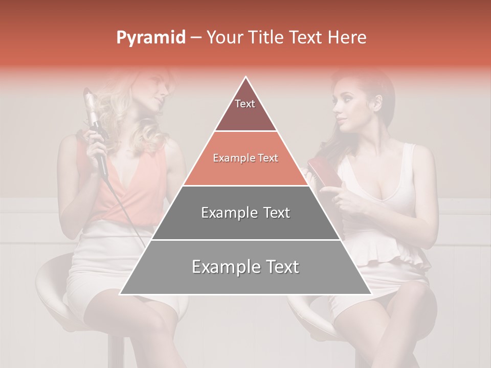 Two Distinguished Girlfriends During Preparing To The Party PowerPoint Template