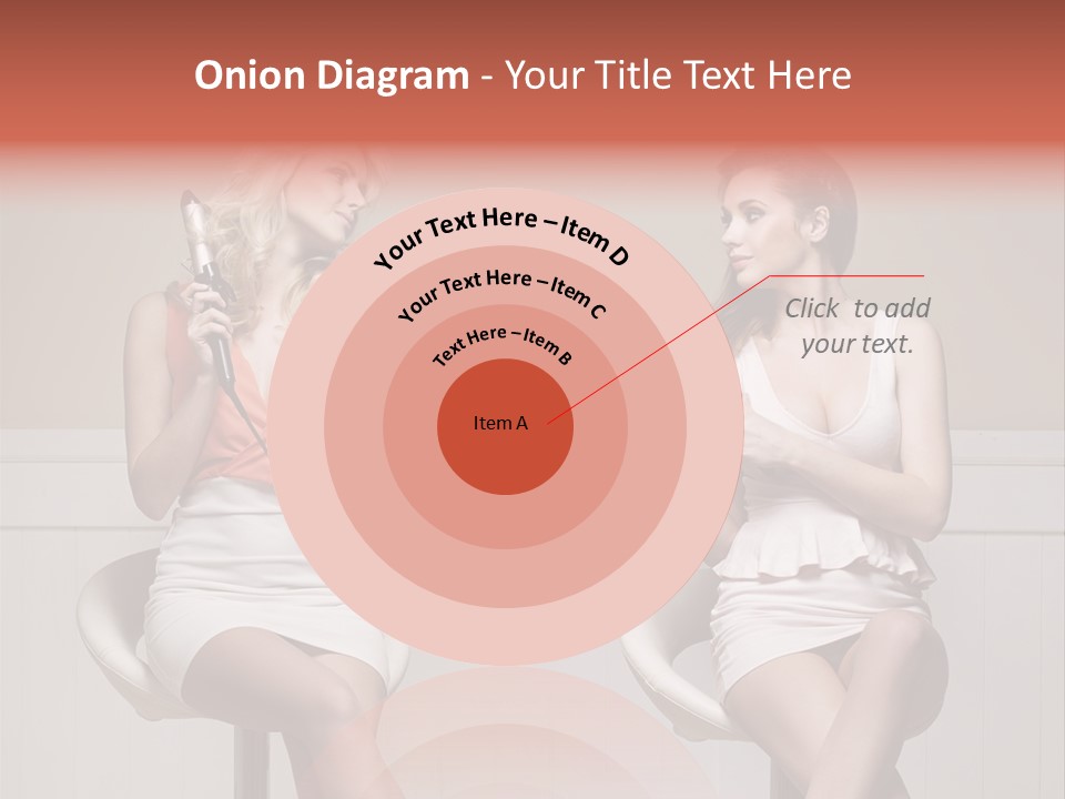 Two Distinguished Girlfriends During Preparing To The Party PowerPoint Template