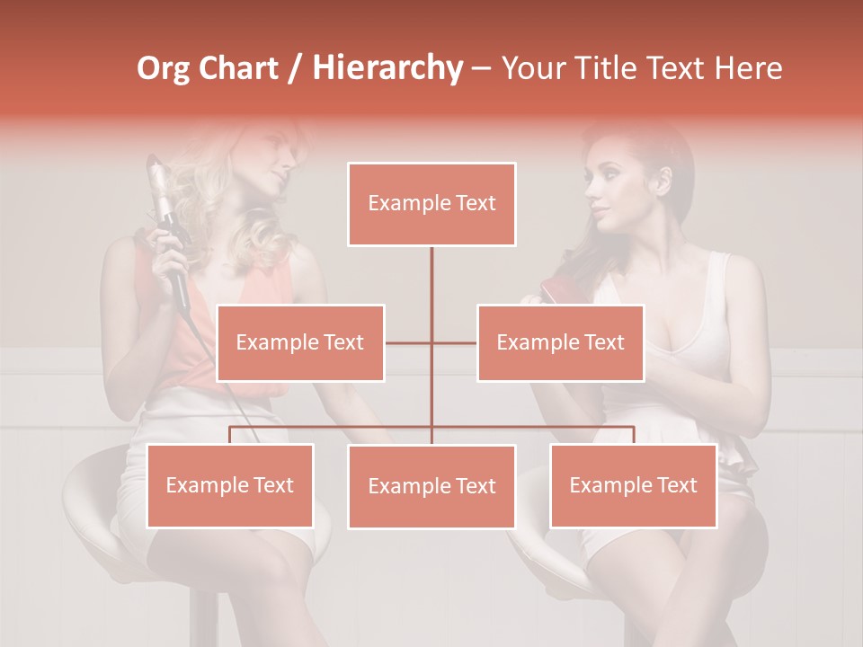 Two Distinguished Girlfriends During Preparing To The Party PowerPoint Template