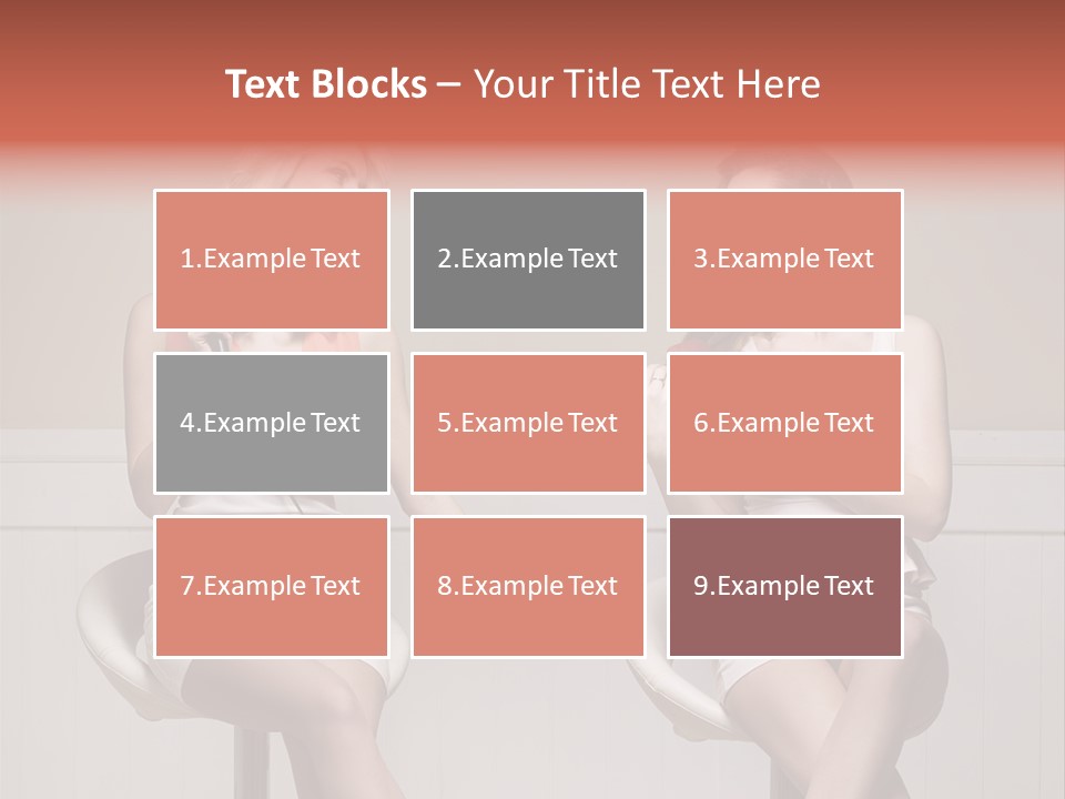 Two Distinguished Girlfriends During Preparing To The Party PowerPoint Template