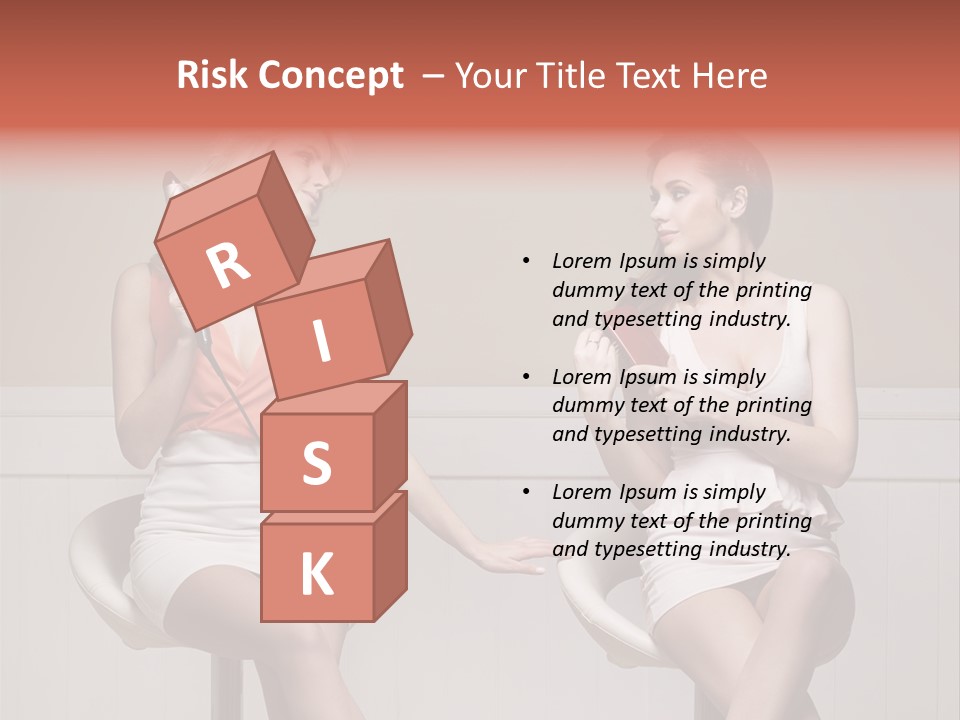 Two Distinguished Girlfriends During Preparing To The Party PowerPoint Template