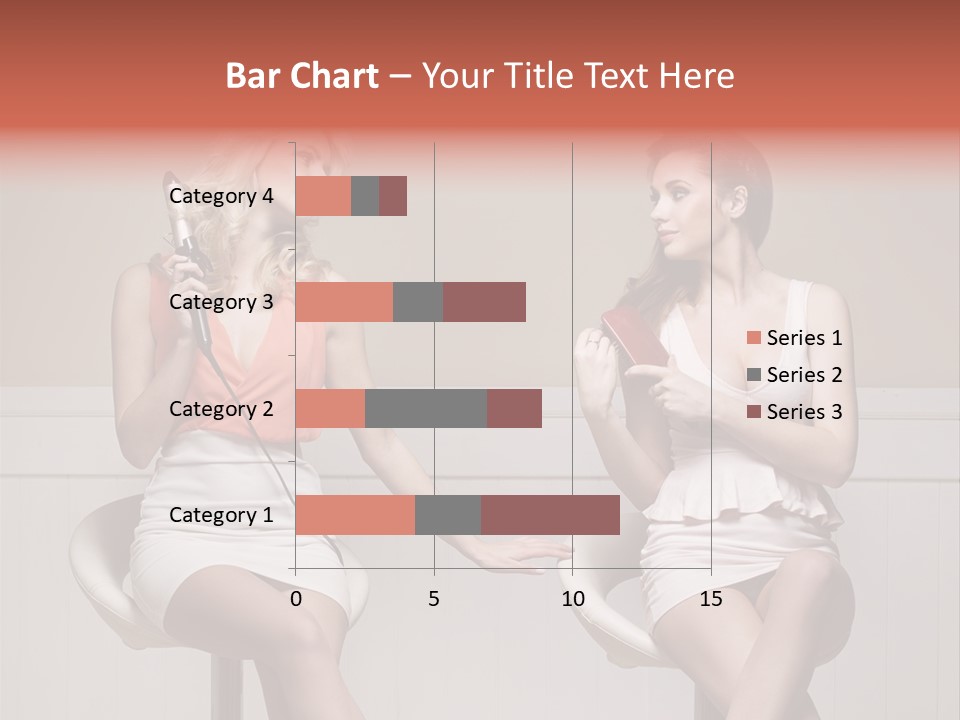Two Distinguished Girlfriends During Preparing To The Party PowerPoint Template