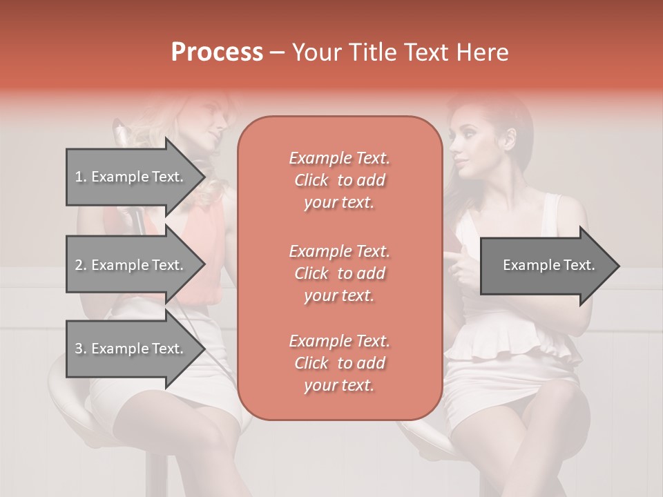 Two Distinguished Girlfriends During Preparing To The Party PowerPoint Template