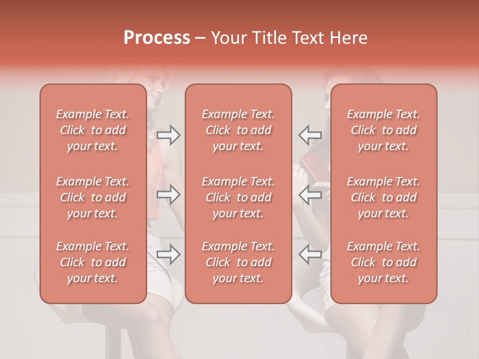 Two Distinguished Girlfriends During Preparing To The Party PowerPoint Template