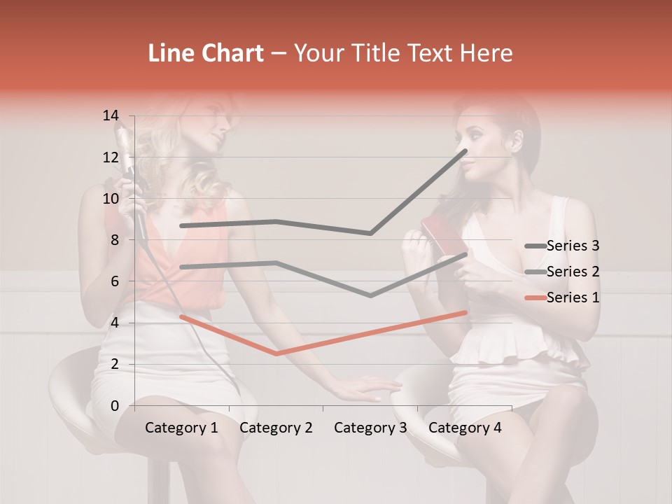 Two Distinguished Girlfriends During Preparing To The Party PowerPoint Template