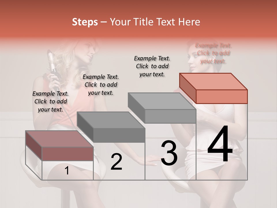 Two Distinguished Girlfriends During Preparing To The Party PowerPoint Template