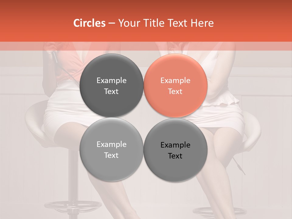 Two Young Ladies Taking Care Of Their Hair PowerPoint Template