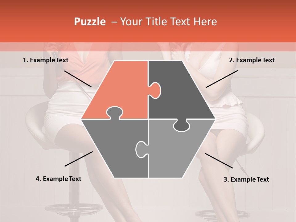 Two Young Ladies Taking Care Of Their Hair PowerPoint Template