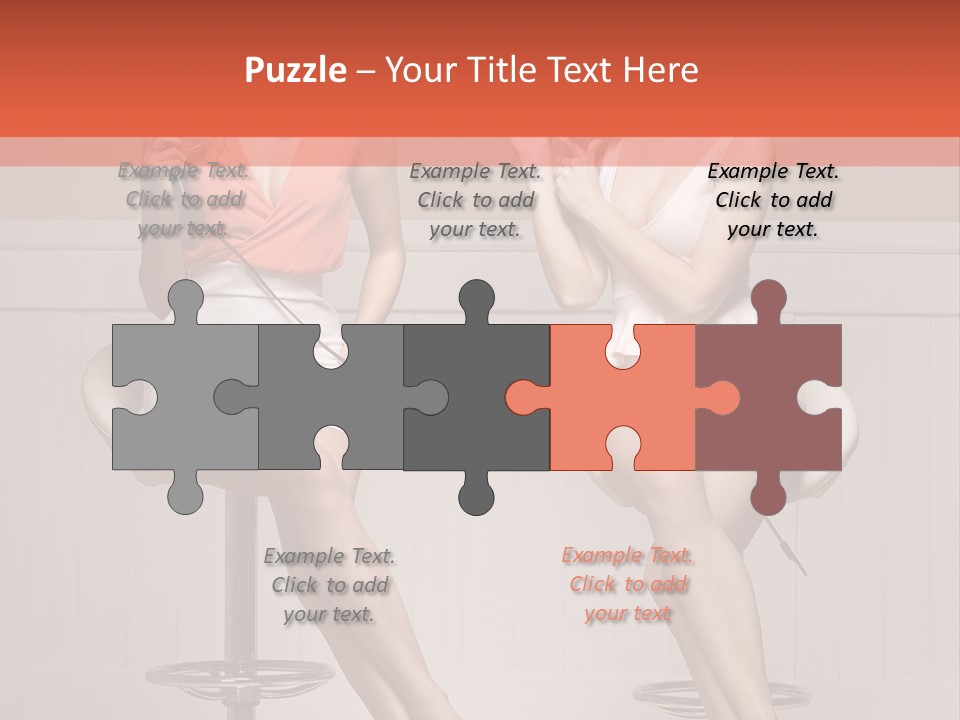 Two Young Ladies Taking Care Of Their Hair PowerPoint Template