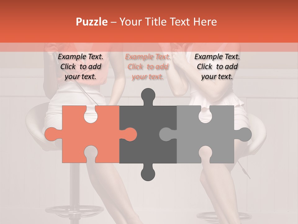 Two Young Ladies Taking Care Of Their Hair PowerPoint Template