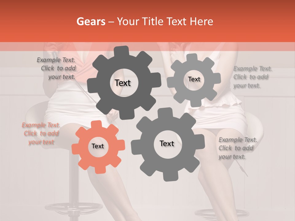 Two Young Ladies Taking Care Of Their Hair PowerPoint Template