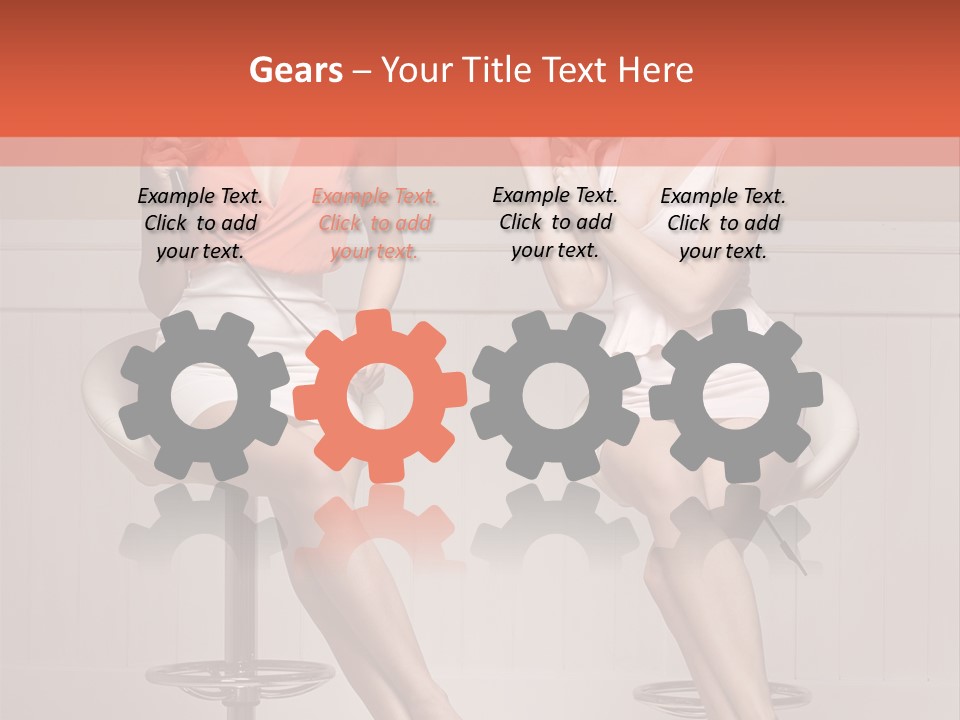 Two Young Ladies Taking Care Of Their Hair PowerPoint Template