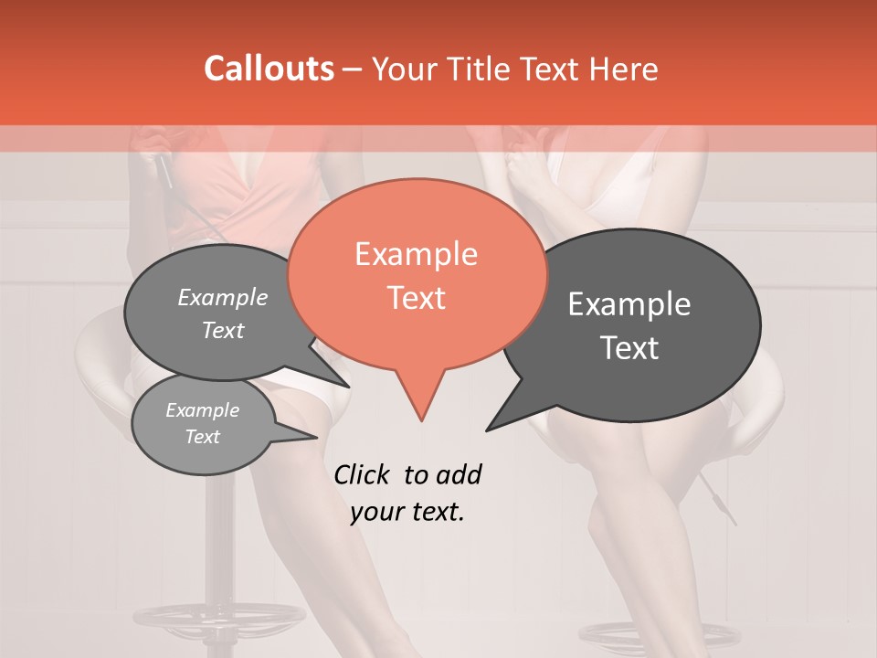 Two Young Ladies Taking Care Of Their Hair PowerPoint Template