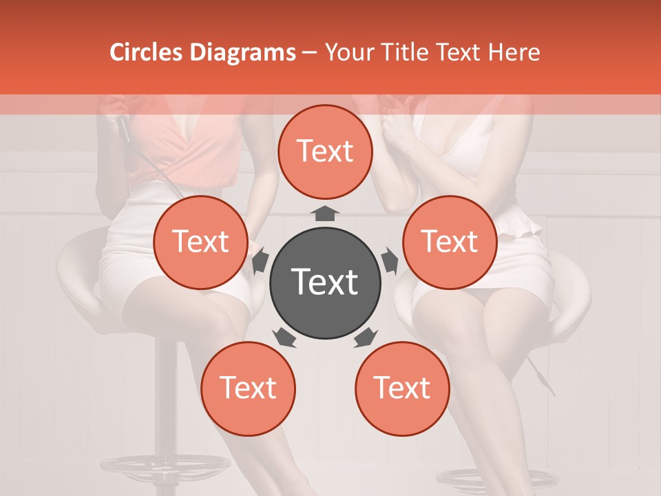 Two Young Ladies Taking Care Of Their Hair PowerPoint Template