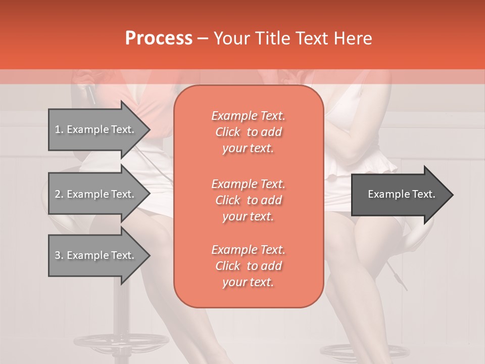 Two Young Ladies Taking Care Of Their Hair PowerPoint Template