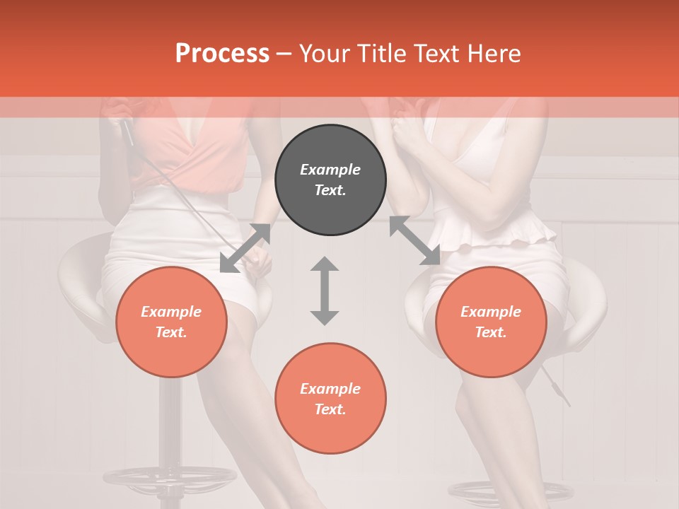 Two Young Ladies Taking Care Of Their Hair PowerPoint Template