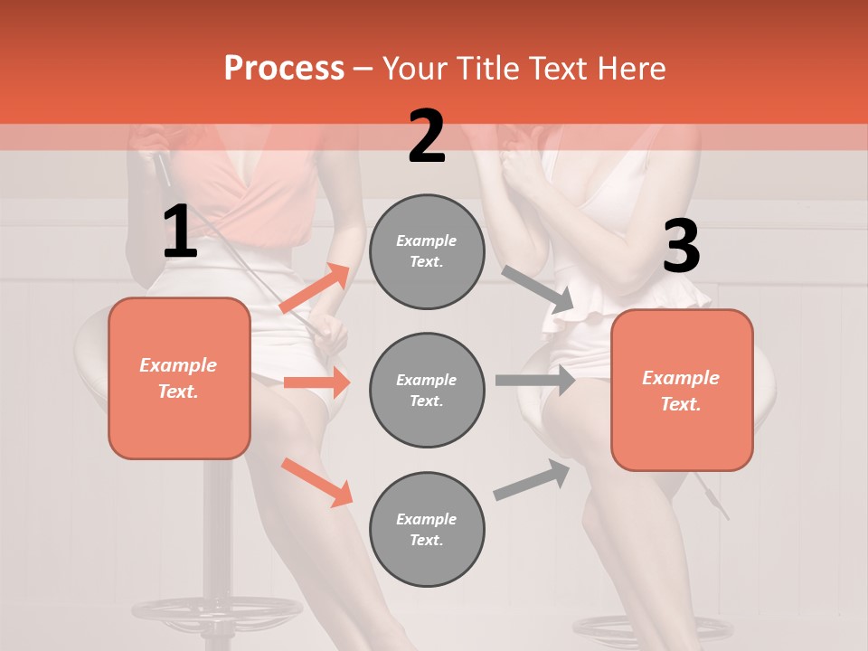 Two Young Ladies Taking Care Of Their Hair PowerPoint Template