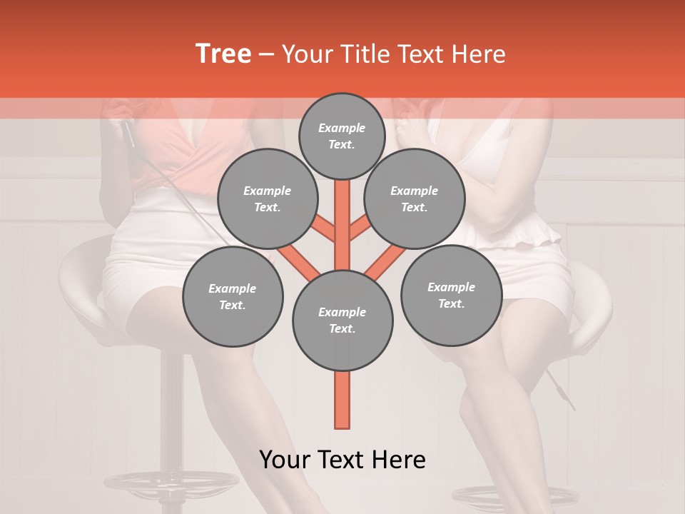 Two Young Ladies Taking Care Of Their Hair PowerPoint Template