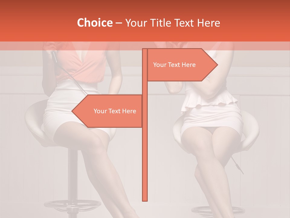 Two Young Ladies Taking Care Of Their Hair PowerPoint Template