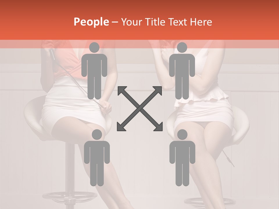 Two Young Ladies Taking Care Of Their Hair PowerPoint Template