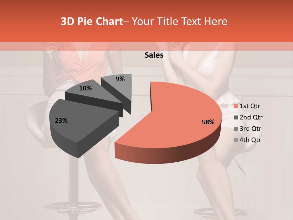 Two Young Ladies Taking Care Of Their Hair PowerPoint Template