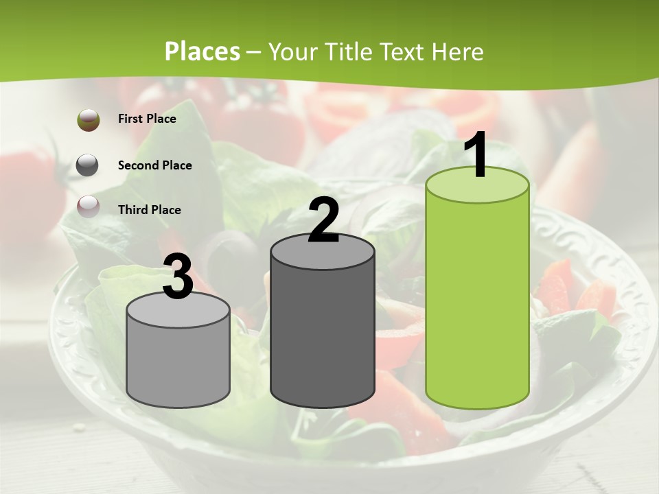 Fresh Mixed Vegetable Salad PowerPoint Template
