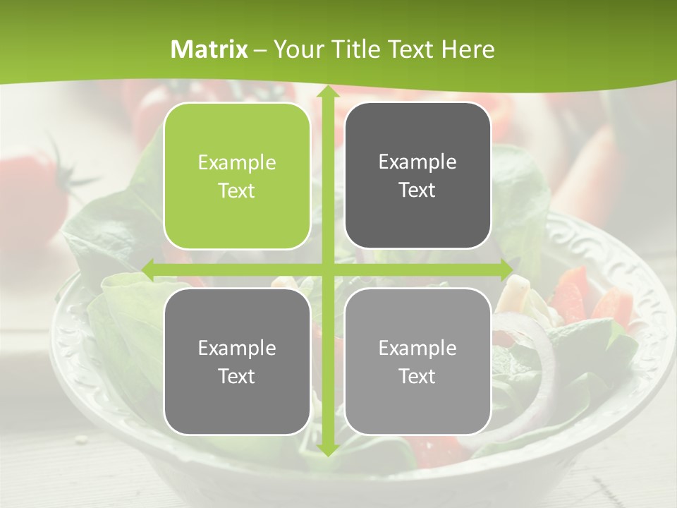 Fresh Mixed Vegetable Salad PowerPoint Template