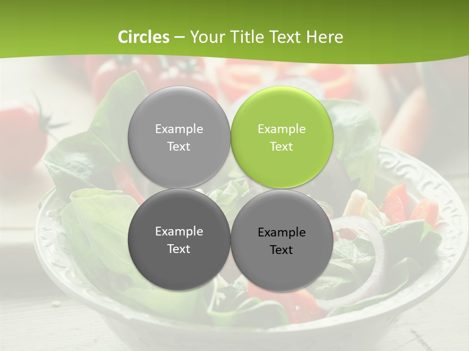 Fresh Mixed Vegetable Salad PowerPoint Template