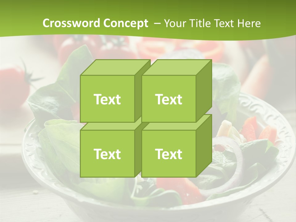 Fresh Mixed Vegetable Salad PowerPoint Template