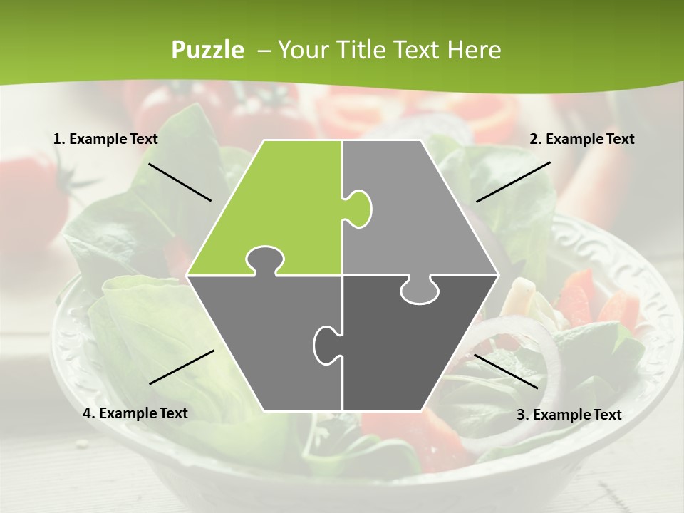 Fresh Mixed Vegetable Salad PowerPoint Template