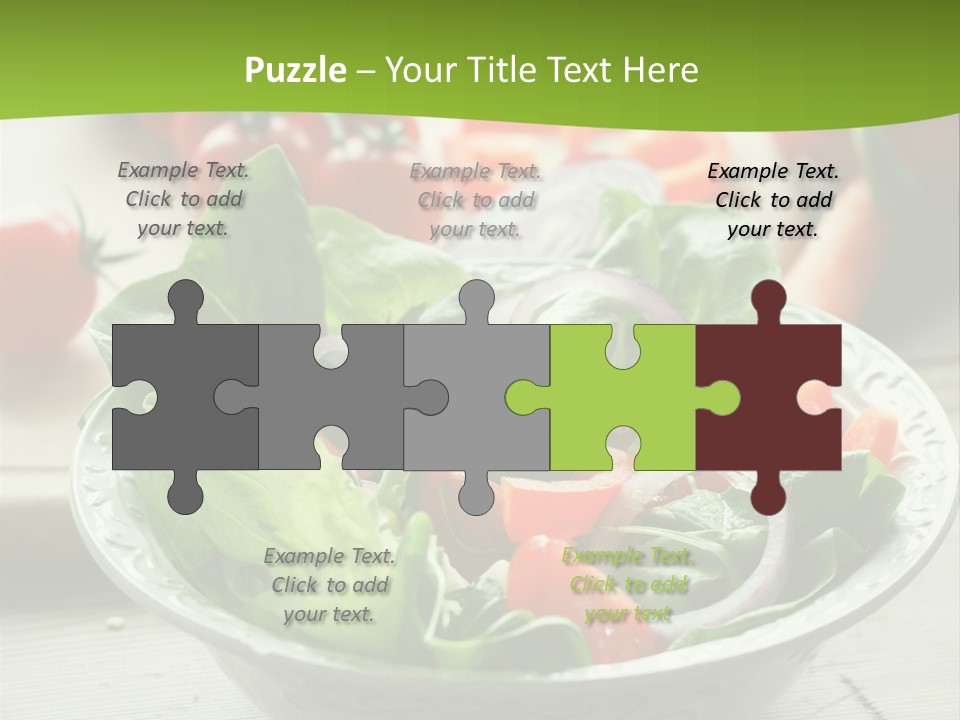 Fresh Mixed Vegetable Salad PowerPoint Template