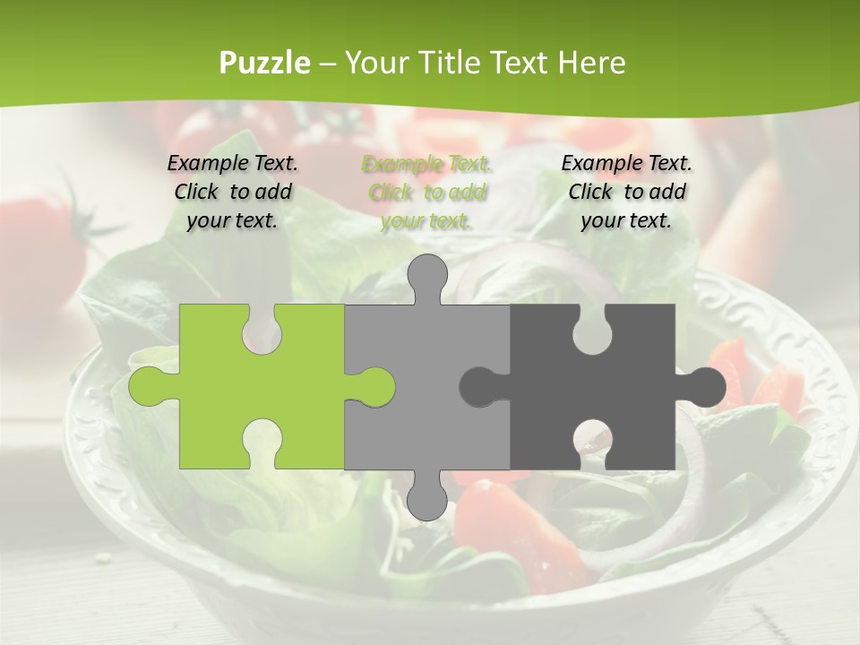 Fresh Mixed Vegetable Salad PowerPoint Template