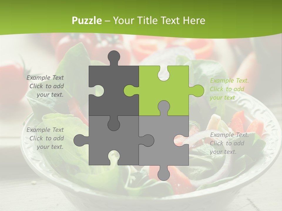 Fresh Mixed Vegetable Salad PowerPoint Template