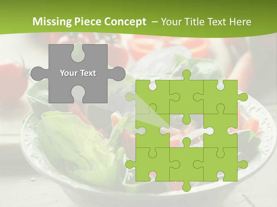 Fresh Mixed Vegetable Salad PowerPoint Template