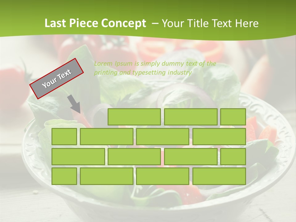 Fresh Mixed Vegetable Salad PowerPoint Template