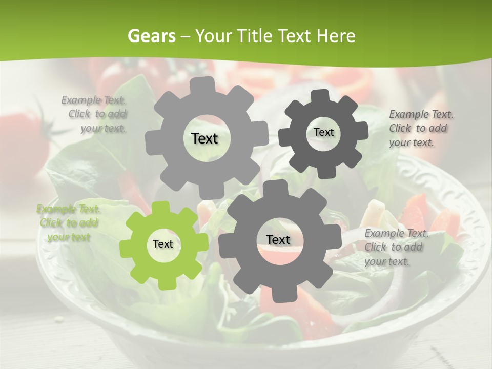 Fresh Mixed Vegetable Salad PowerPoint Template