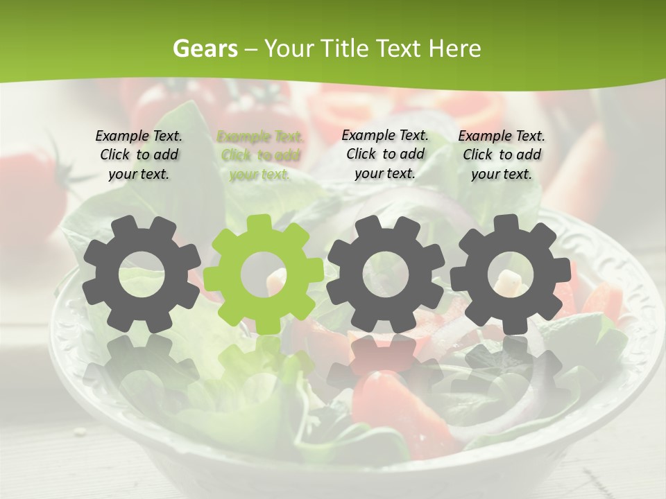 Fresh Mixed Vegetable Salad PowerPoint Template