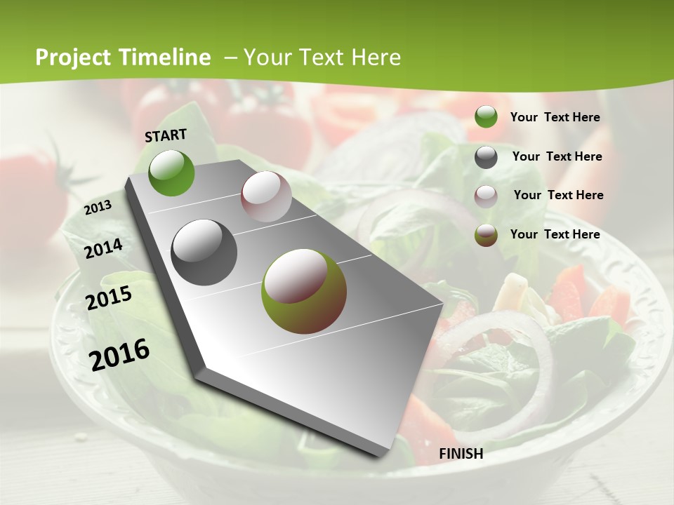 Fresh Mixed Vegetable Salad PowerPoint Template