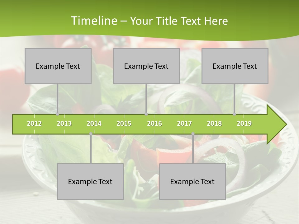 Fresh Mixed Vegetable Salad PowerPoint Template