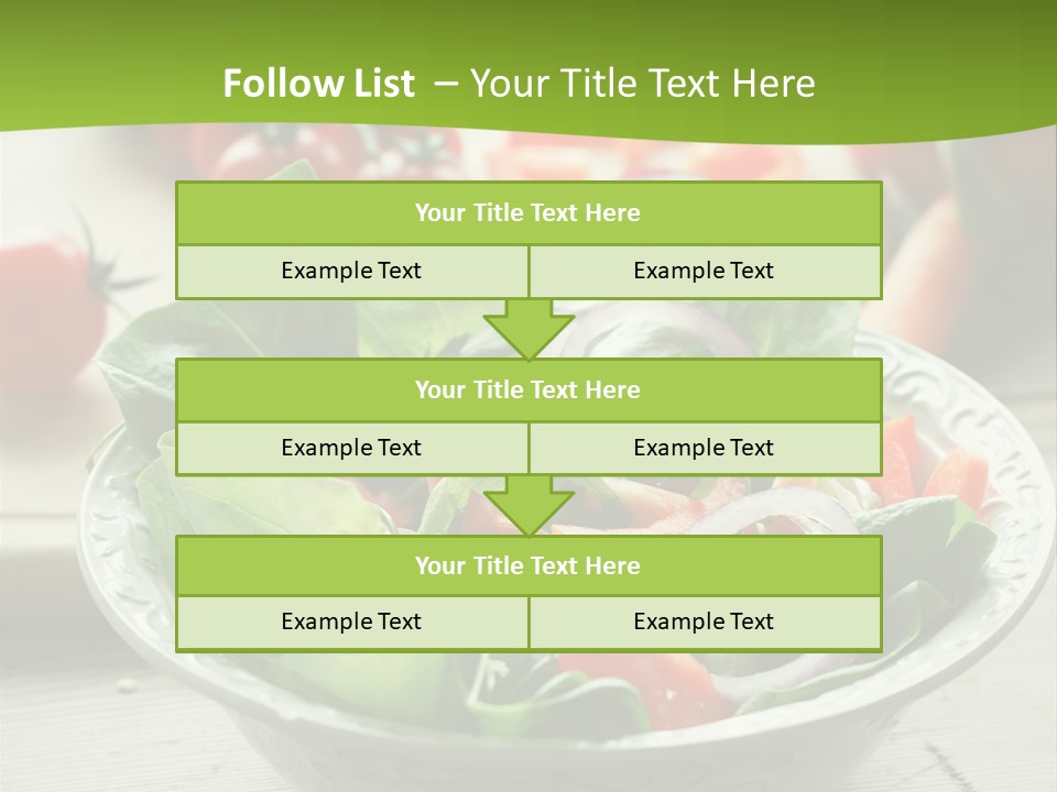 Fresh Mixed Vegetable Salad PowerPoint Template